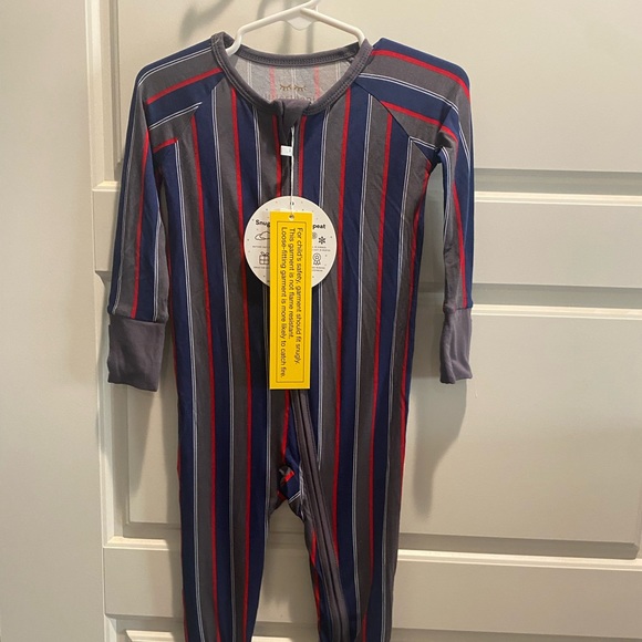 Little Sleepies Father’s Day pajamas pinstripe - Picture 1 of 2